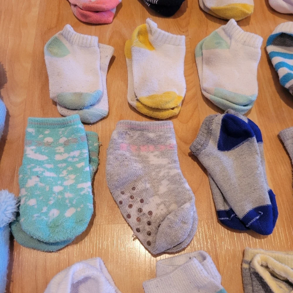Baby Toddler Socks Bundle And Bluey Slipper Socks Size 12-36 Months